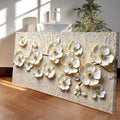 White Blossom Serenade Wall Art by Tailored Canvases