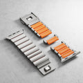 Premium Stainless Steel and Titanium Apple Watch Band | Soft Silicone Lining by Arleathercraft