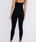 Seamless Micro - Ribbed Jumpsuit - Black by Boutique 23