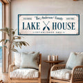 Personalized Lake House Sign IV by Tailored Canvases