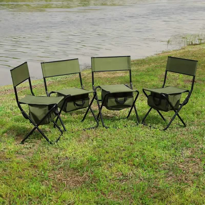 4-Piece: Folding Outdoor Chair with Storage Bag by DailySale