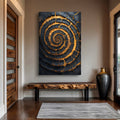 Black and Gold Spiral Wall Art by Tailored Canvases