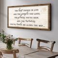 The Best Things In Life Sign VI by Tailored Canvases