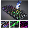Wired Gaming Keyboard & Mouse Combo - Anti-Ghosting Multi-Key, 7-RGB Backlights by Zerodamage Sahara Case LLC