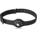 Adjustable Black Silicone Dog Collar for Large Dogs - Apple AirTag by Zerodamage Sahara Case LLC