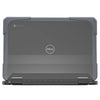 DualShock Laptop Case for Dell 3120/3110/3100 Clamshell & 2-in-1 Chromebook - Gray/Clear