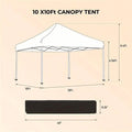 Outdoor 10X10 Ft. Pop Up Gazebo Canopy Tent with Removable Sidewall with Zipper by DailySale
