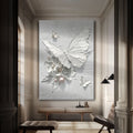 White Butterfly Wall Art by Tailored Canvases