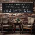 Sip Whiskey With You Bar Sign II by Tailored Canvases