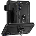 Military Kickstand Series with Belt Clip Case for Samsung Galaxy A14 5G - Black by Zerodamage Sahara Case LLC