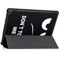 "Don't Touch Me" PU Leather Tri-Fold Folio Case - Amazon Fire HD 10 by Zerodamage Sahara Case LLC