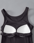 Round Neck Tank with Bra by Boutique 23