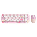 Wireless Keyboard & Mouse Combo - Soft Click, Colorful 100 Keys by Zerodamage Sahara Case LLC