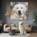 Customized Pet Portrait Abstract Wall Art by Tailored Canvases