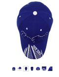 New York Blue 3D Embroidered Baseball Cap, Hat by Vanessa Jane