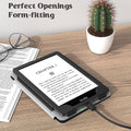 Indy Series Black Vegan Leather Folio Case - Amazon Kindle Paperwhite by Zerodamage Sahara Case LLC