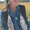 Thunder Creek Turquoise Bolo Tie by Christina Greene