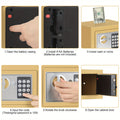 Compact Digital Safe Box – Keypad & Key Access by DailySale