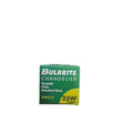Bulbrite Chandelier 25W 120V Clear Torpedo Standard Base by Price Is Right Miami