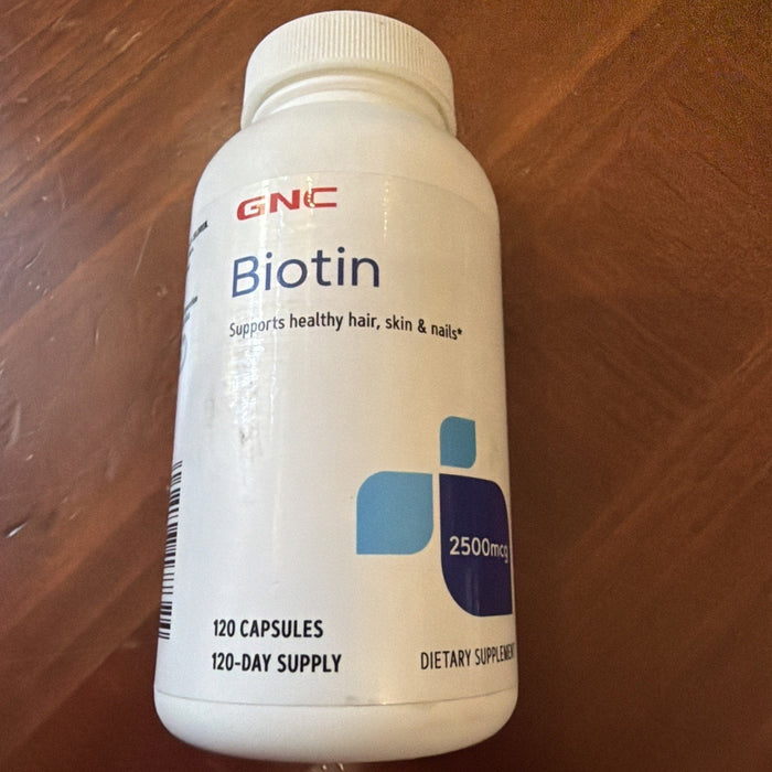 Biotin 2500mcg Supplement for Gorgeous Hair, Skin & Nails - 120 Capsules BB10/27 by Price Is Right Miami