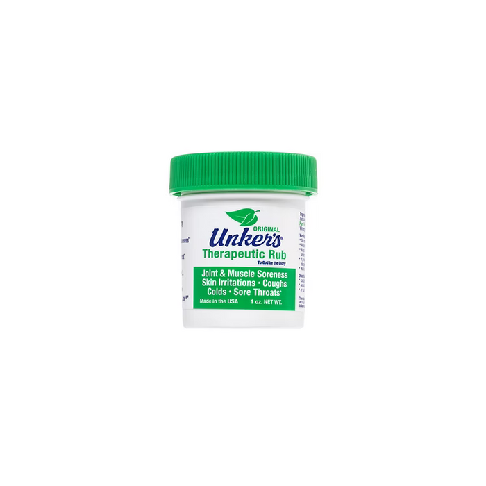 Unker's Original Therapeutic Rub Travel Size 1 Oz by Pasteur Pharmacy