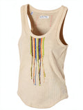 Free People Great Expectations Tank Top Sand, Size XS by Vanessa Jane