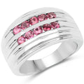 1.00 Carat Genuine Pink Tourmaline .925 Sterling Silver Ring by Bids.com