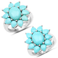 5.20 Carat Genuine Turquoise .925 Sterling Silver Ring by Bids.com