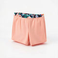 Ideology Big Girls Floral-Trim Swim Boyshorts, L(14)/Orange by Vanessa Jane