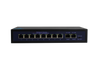 Silarius SIL-SW8POE 10 Ports POE switch with 8/100MB Ports PoE and 2 Gigabit Uplinks - 120W POE