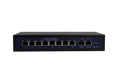Silarius SIL-SW8POE 10 Ports POE switch with 8/100MB Ports PoE and 2 Gigabit Uplinks - 120W POE by Silarius