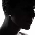 3CTW Oval Halo White, Blue, Pink Trio Opal Stud Earring Set by DailySale