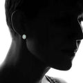 3CTW Oval Halo White, Blue, Pink Trio Opal Stud Earring Set by DailySale