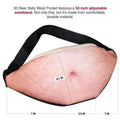 3D Beer Belly Waist Pocket Fanny Pack and Top Prank Gag Gift Travel Carry Pouch by DailySale
