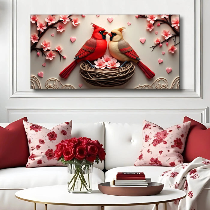 3D Cardinals Wall Art VI by Tailored Canvases