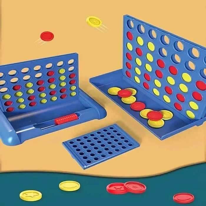 3D Classic A Row Chess, Foldable Board Line Up 4 Game by DailySale
