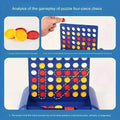 3D Classic A Row Chess, Foldable Board Line Up 4 Game by DailySale