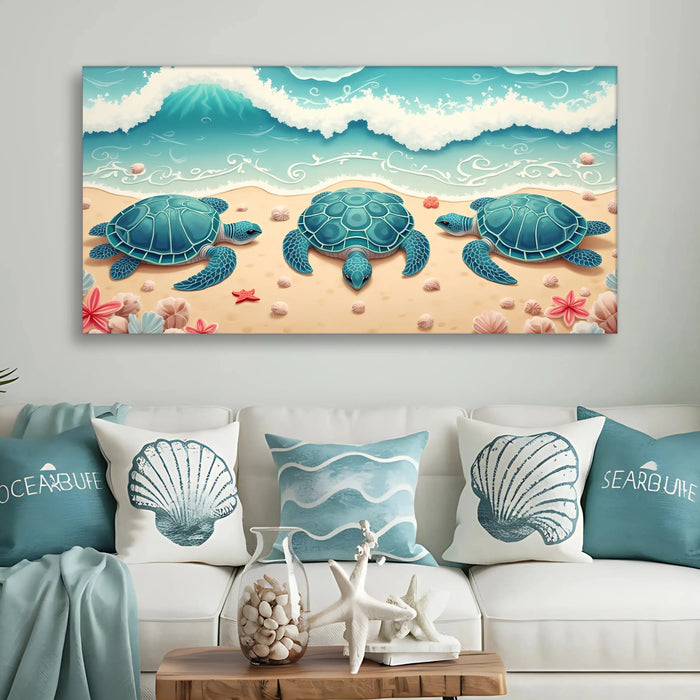 3D Coastal Wall Art II by Tailored Canvases