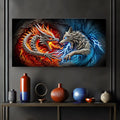 3D Dragon and Wolf Wall Art II by Tailored Canvases