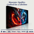3D Dragon and Wolf Wall Art VI by Tailored Canvases