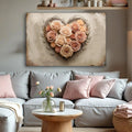 3D Floral Heart Wall Art III by Tailored Canvases