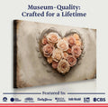 3D Floral Heart Wall Art III by Tailored Canvases