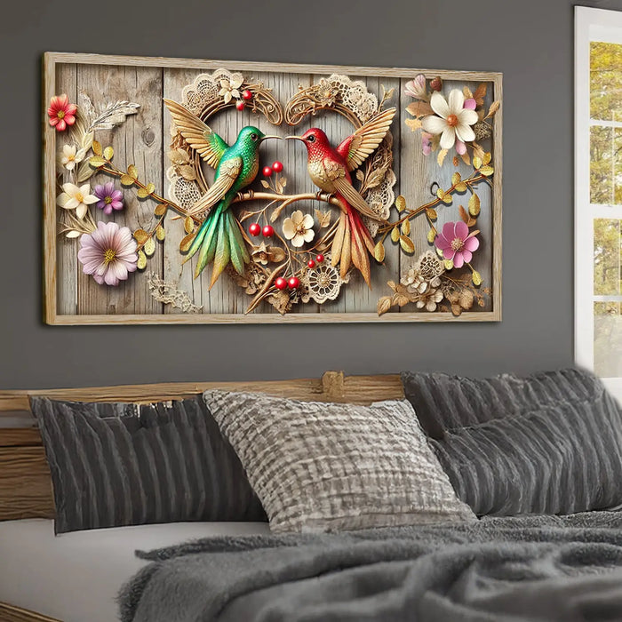 3D Hummingbirds Wall Art VII by Tailored Canvases