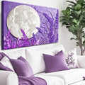 3D Lavander Moon Wall Art by Tailored Canvases