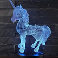 3D LED 7 Color Unicorn Table Lamp by DailySale