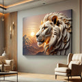 3D Majestic Lion Wall Art IV by Tailored Canvases
