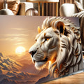 3D Majestic Lion Wall Art IV by Tailored Canvases