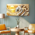 3D Majestic Lion Wall Art V by Tailored Canvases