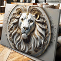 3D Majestic Lion Wall Art VI by Tailored Canvases