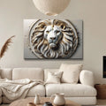 3D Majestic Lion Wall Art VI by Tailored Canvases